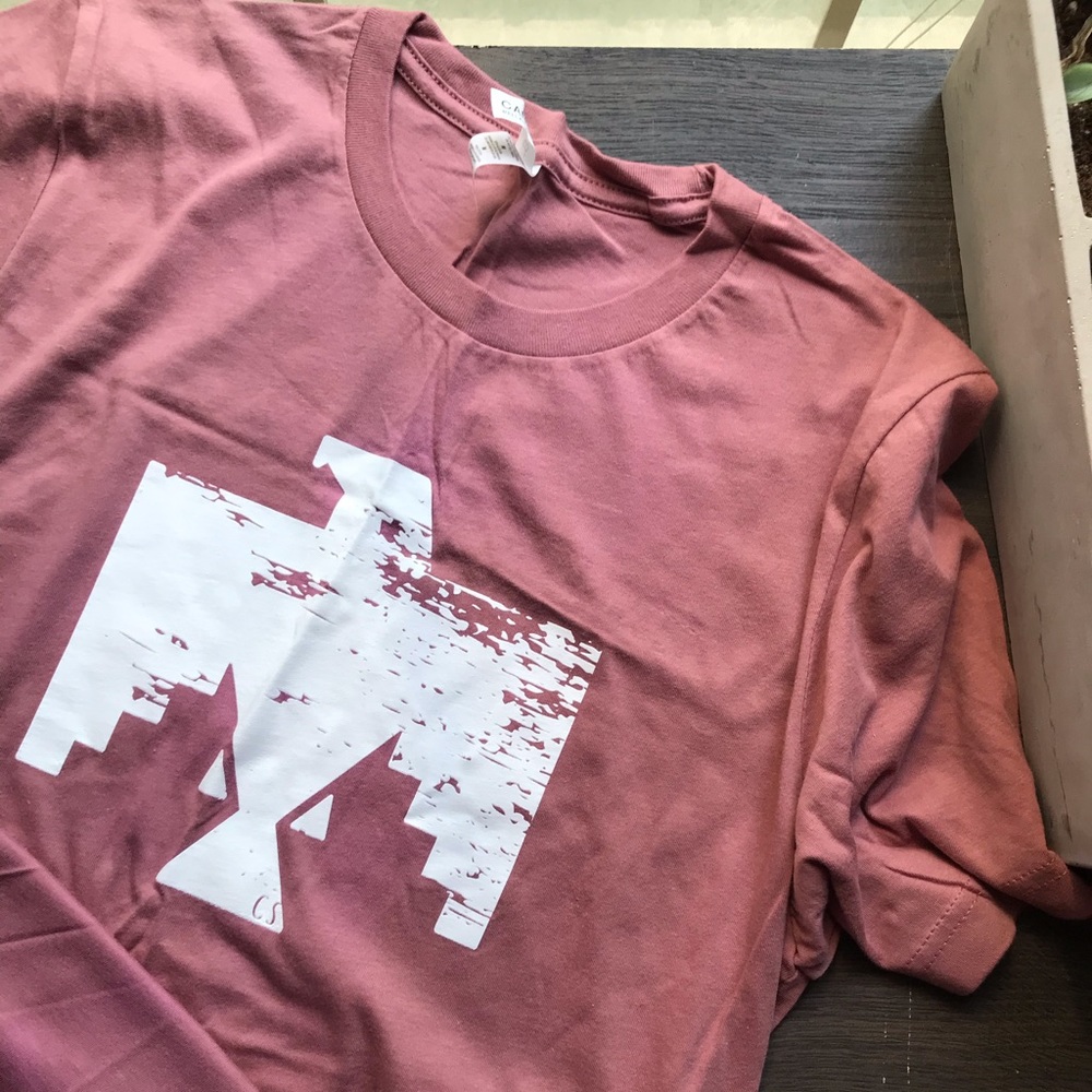 Mauve Thunderbird Graphic Tee- southwestern